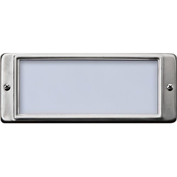 Dabmar Lighting LV602-SS304 2x 20W 12V Recessed Stainless Steel Open Face Brick Step Wall Light - JC Type Lamp; 304 Stainless Steel LV602-SS304 - main